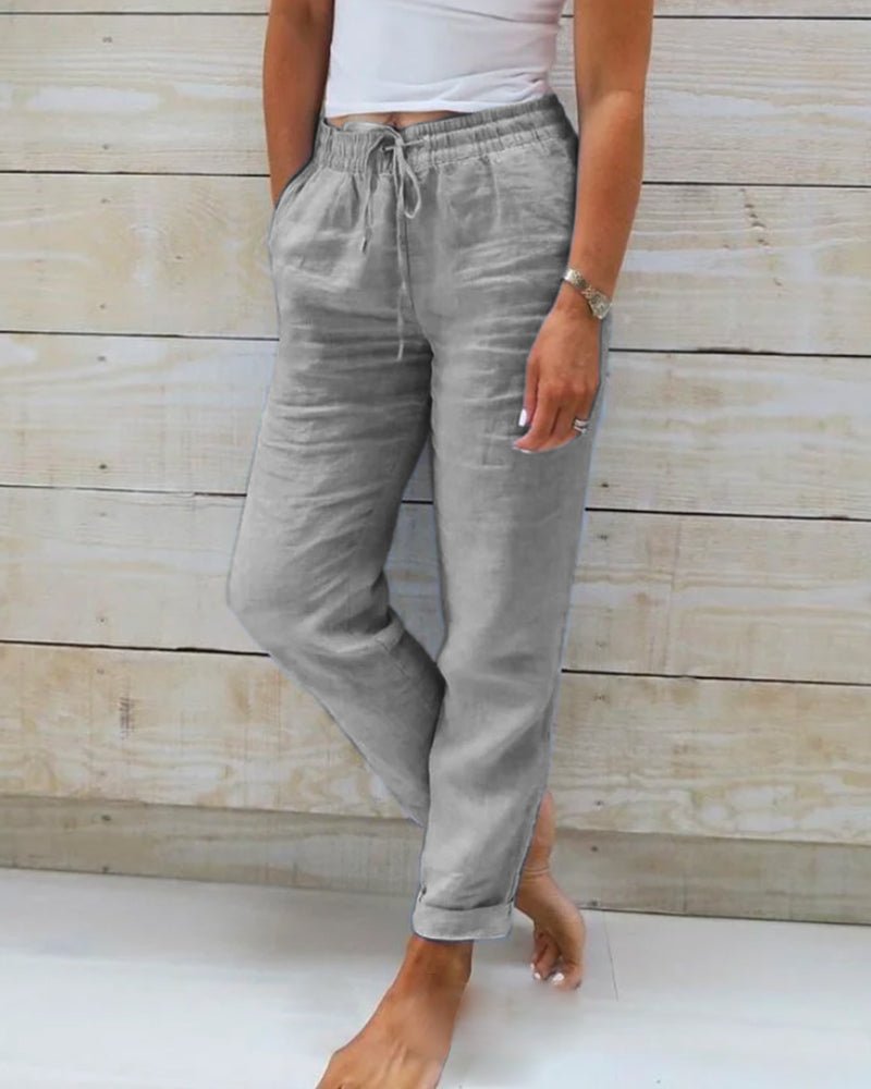 Leana™|Zomerse Linnen Broek